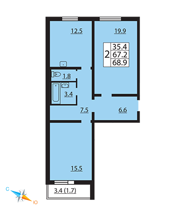 2 к 68,9 5374200